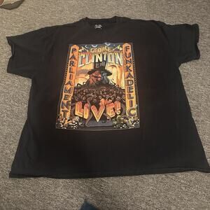 George Clinton Parliament Funkadelic Tour Shirt 2017 Black 2XL